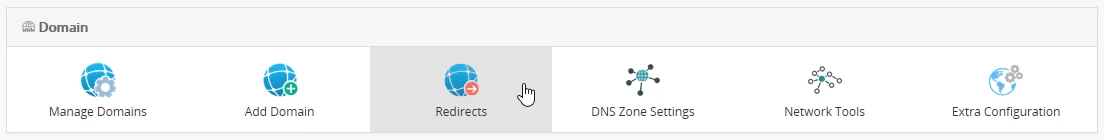 Redireccionamientos panel webuzo