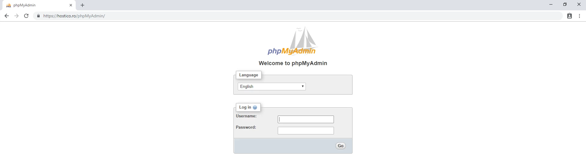 acceso a phpMyAdmin