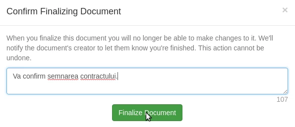 Finalización del contrato de Hostico
