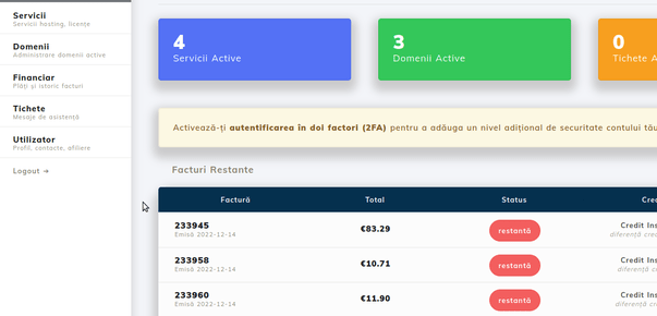 Accediendo a la factura desde la cuenta
