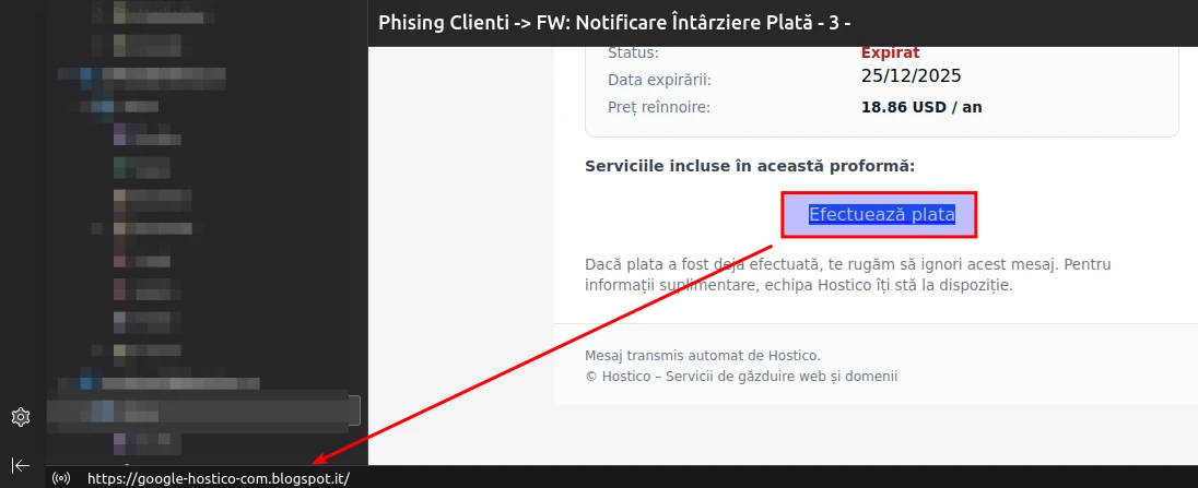 Verificación de enlace Spam